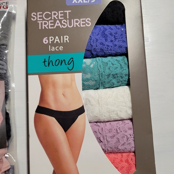 Reebok 4pk Seamless & Secret Treasures 6pk Lace Thongs - Picture 14 of 16